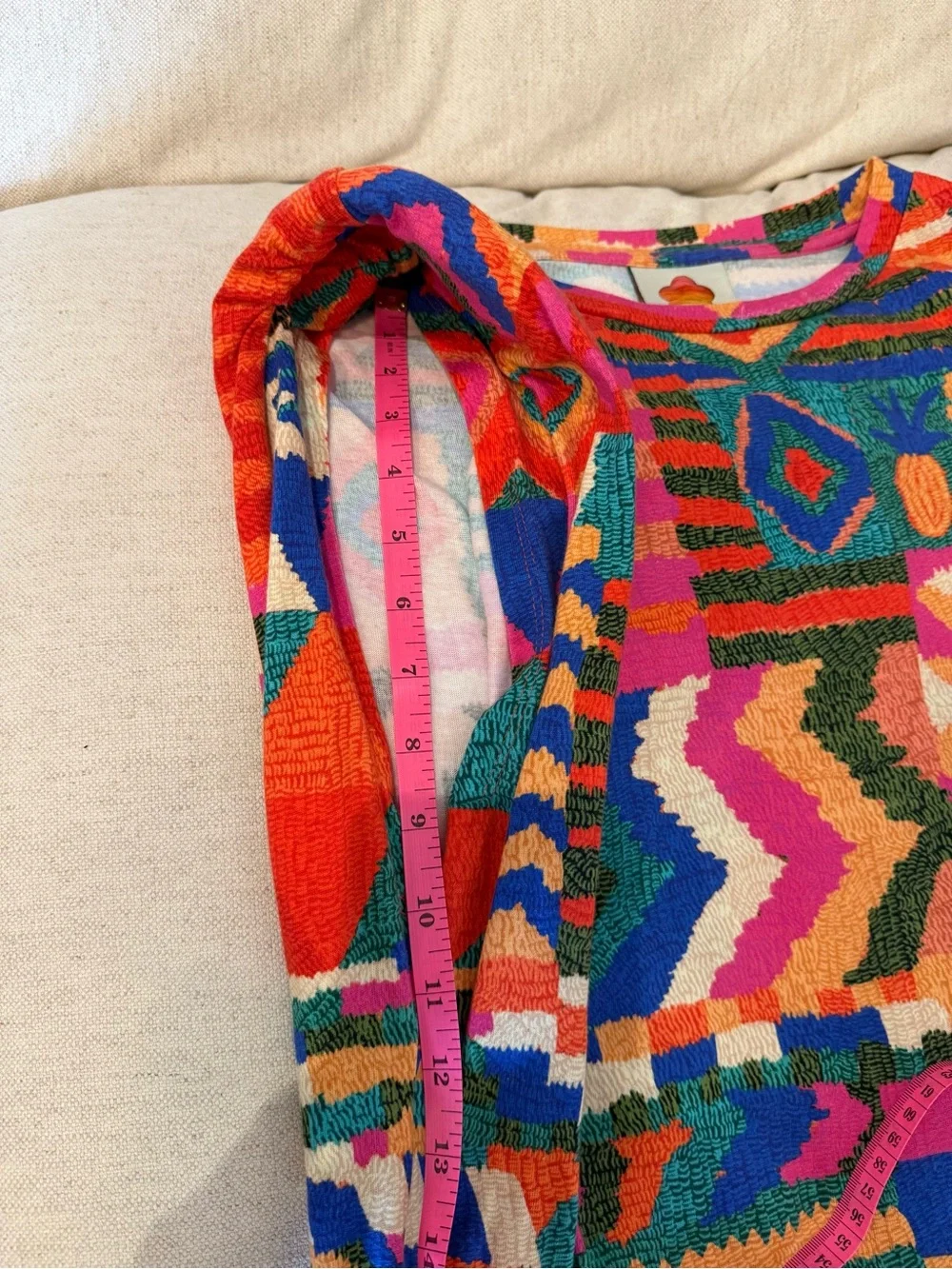 FARM Rio Summer Patches T Shirt Dress, size Medium. - Picture 8 of 13